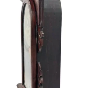 Antique Edwardian Hat Shaped Mahogany Mantel Clock C1900, view 2