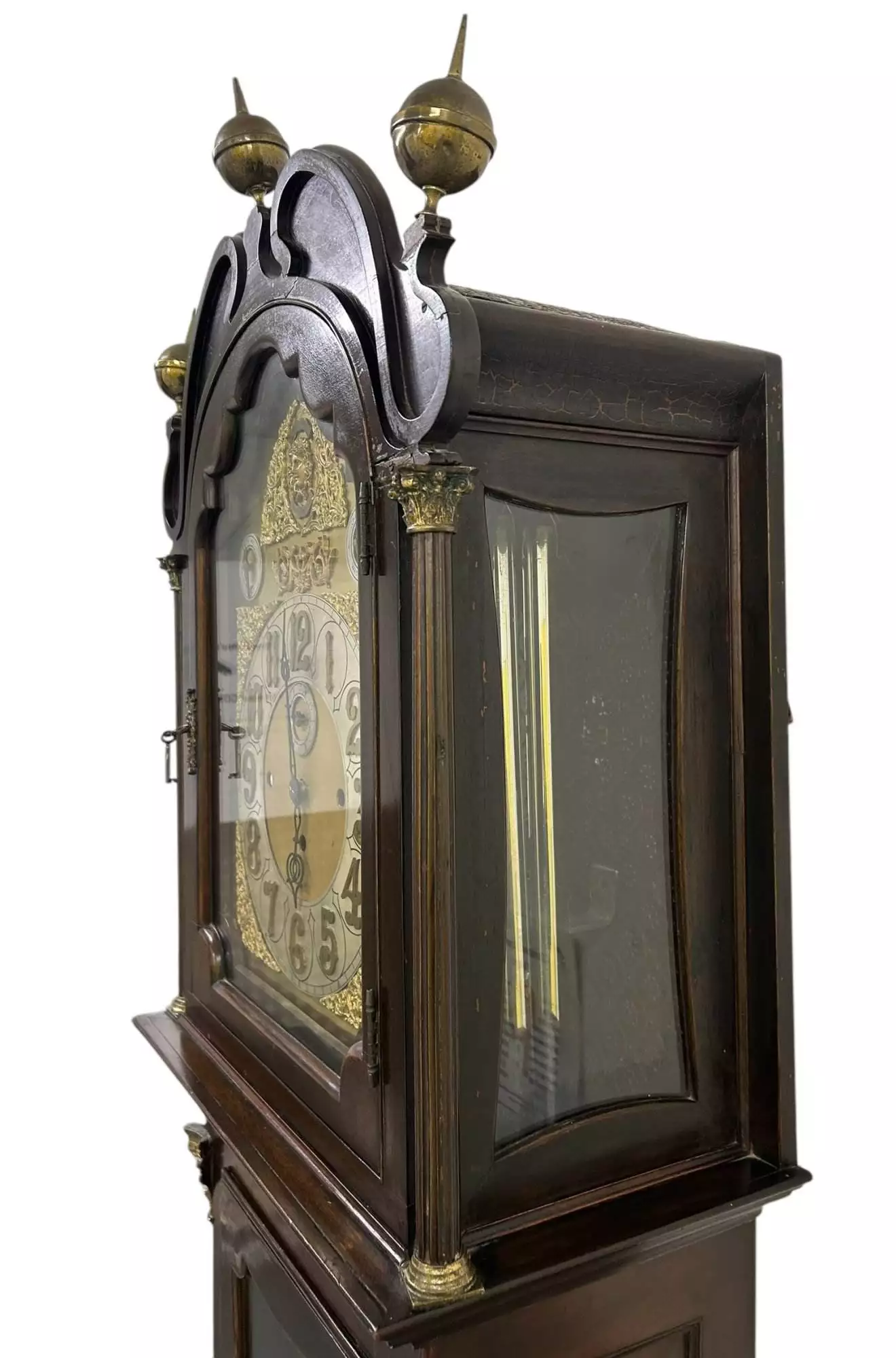 Exquisite Victorian musical Longcase Clock, ca1898, view 2