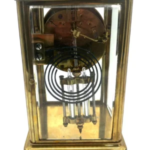 Wonderful French Regulator 4 glass Mantel clock, ca1900, view 2