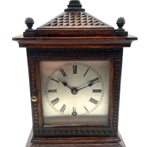 German 8 Day Mantel Clock By Lenzkirch Fine Timepiece Clock Circa 1900