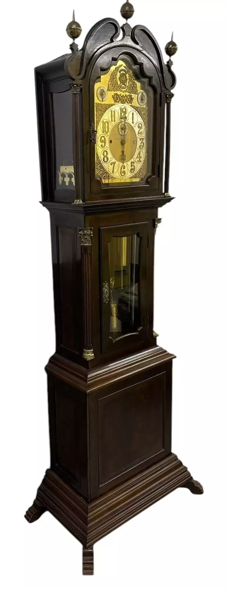 Exquisite Victorian musical Longcase Clock, ca1898, view 10