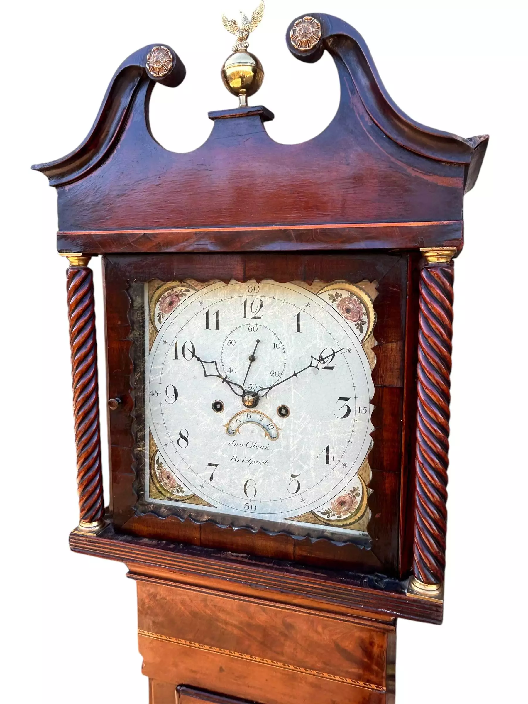 Wonderful second period Longcase Clock, ca1880, view 3