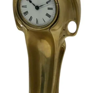 Stunning Antique W.M.F Influence Art nouveau Bronze Ormolu Figural Mantel Clock ca1900