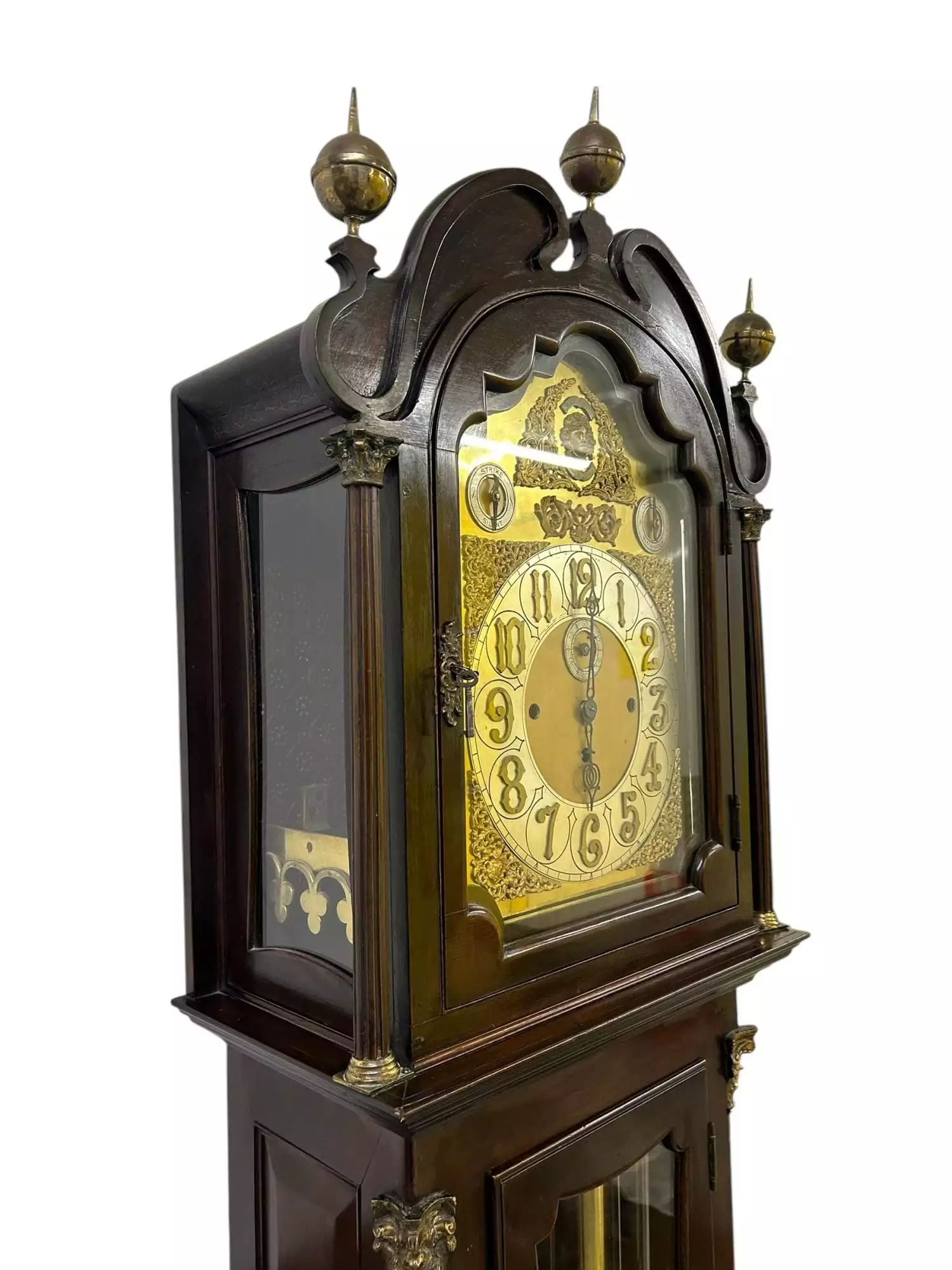 Exquisite Victorian musical Longcase Clock, ca1898, view 9