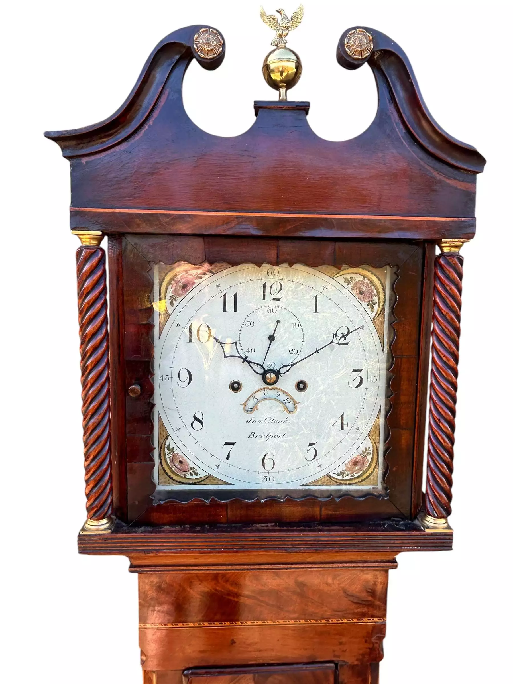 Wonderful second period Longcase Clock, ca1880, view 2