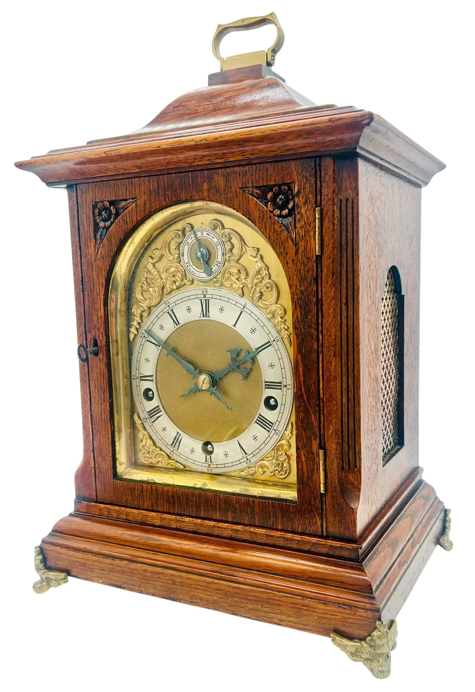 Antique rosewood bracket clock