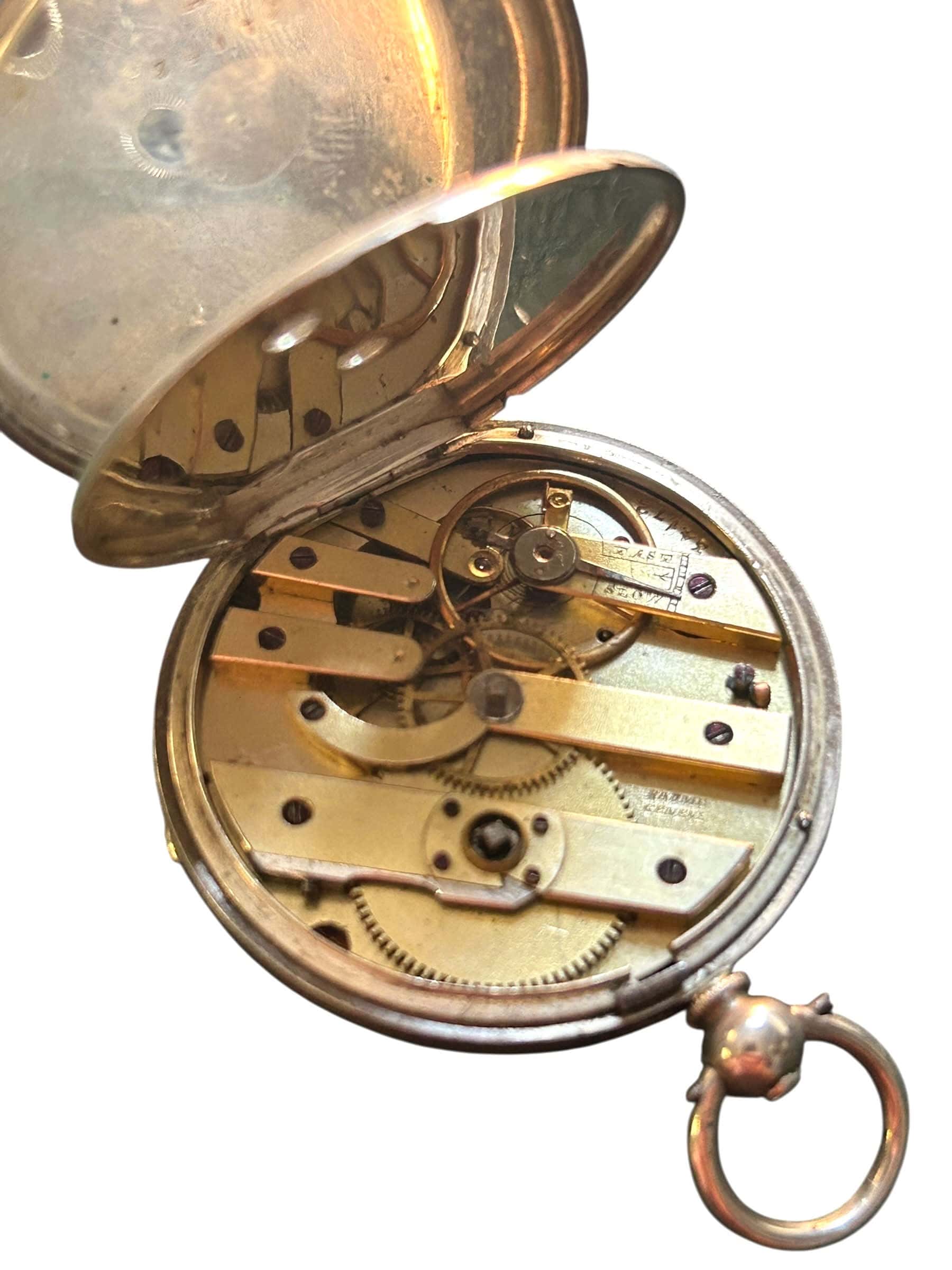 Geneve Solid Silver Open Face Pocket