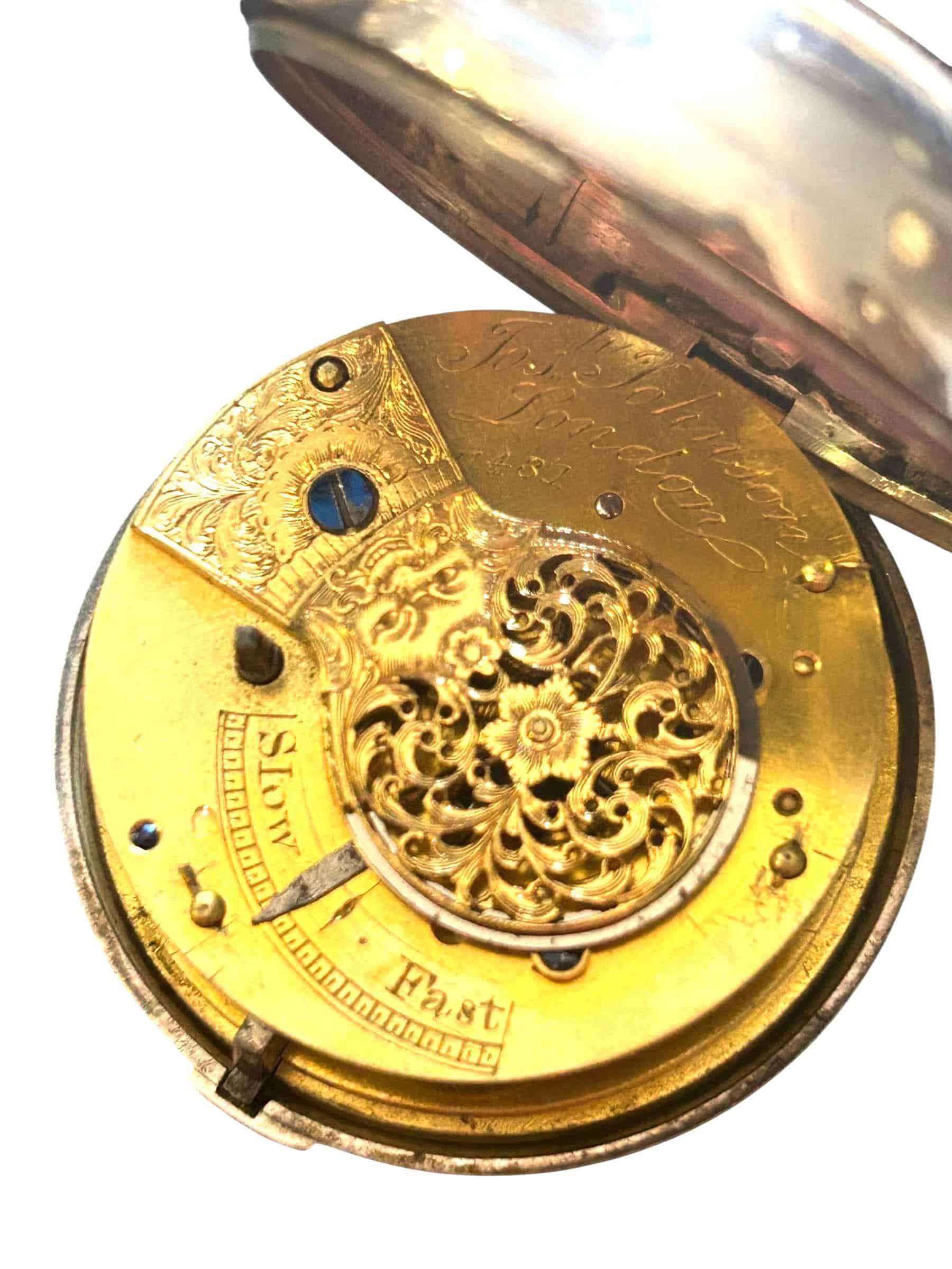 Pair Cased Verge Fusee
