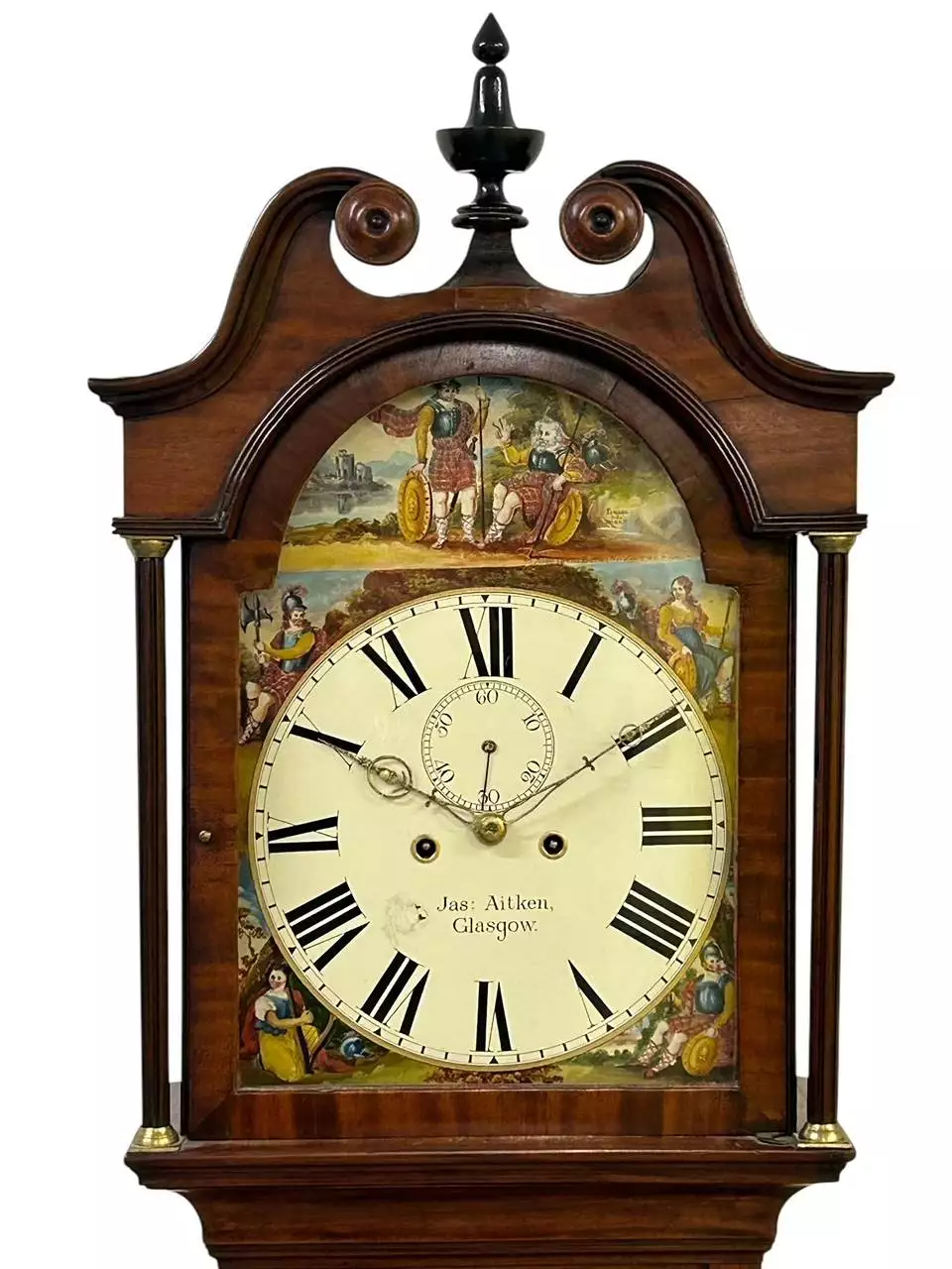Superb Antique Scottish mahogany Long Case clock, ca 1835, view 7