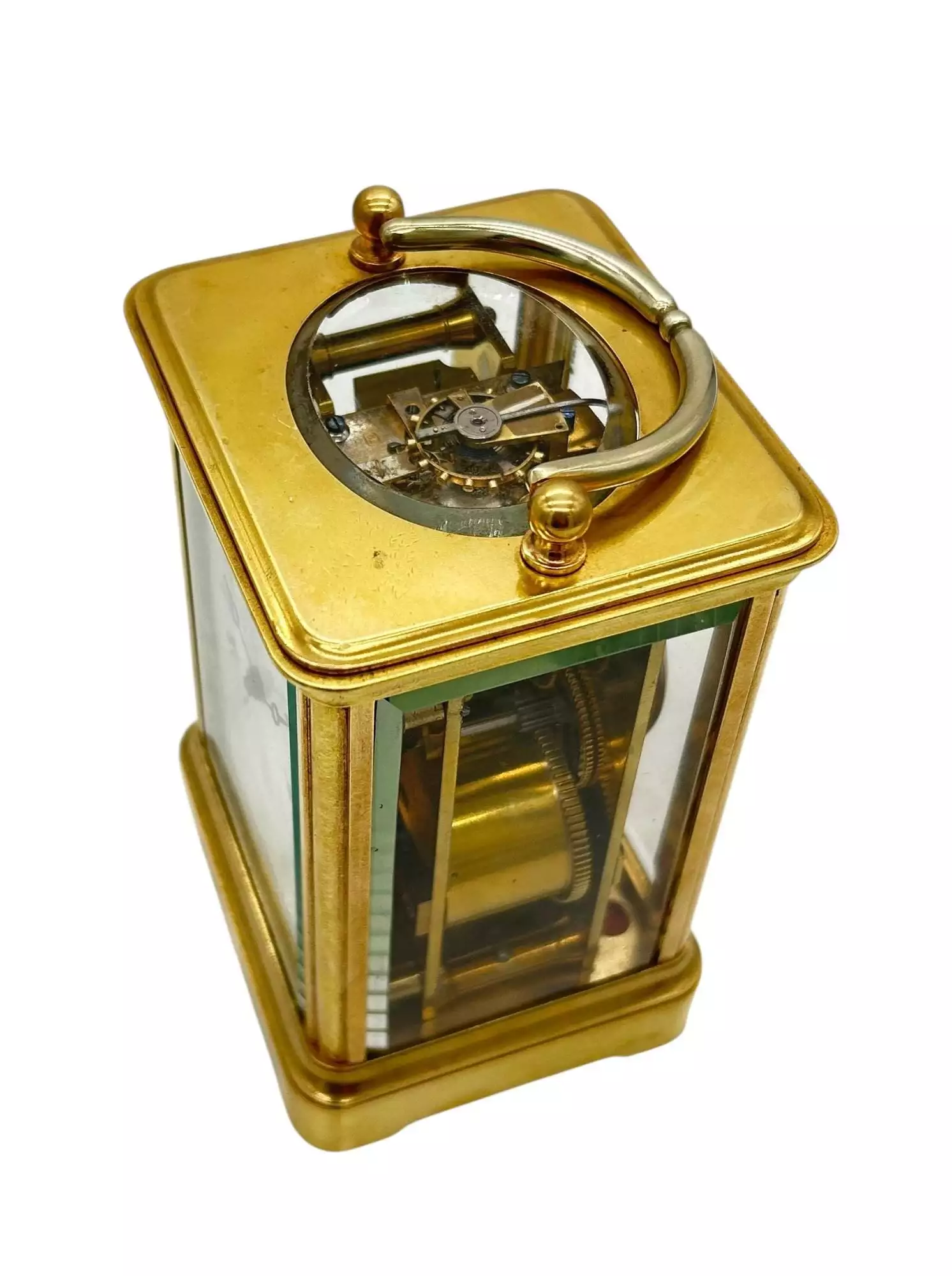 Exquisite Antique French Bell striking Carriage Clock, 8-Day Carriage Clock C1880, view 8
