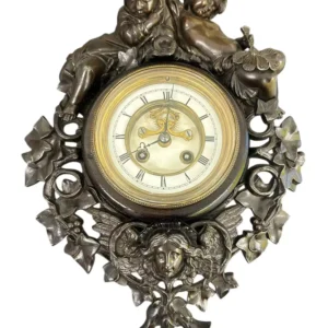 Fabulous French Figural Cartel Wall Clock, ca1890