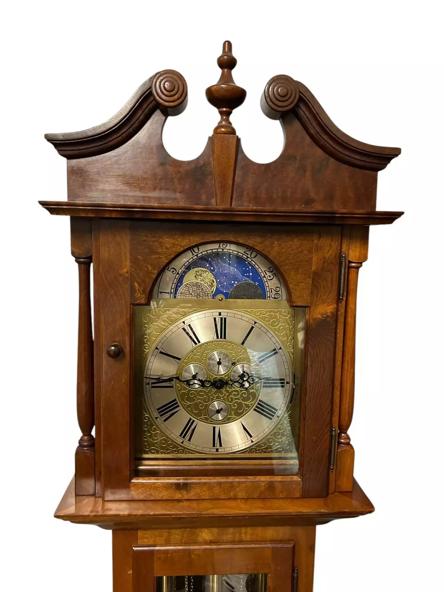 Wonderful Hermle Triple chime musical Longcase Clock, view 6