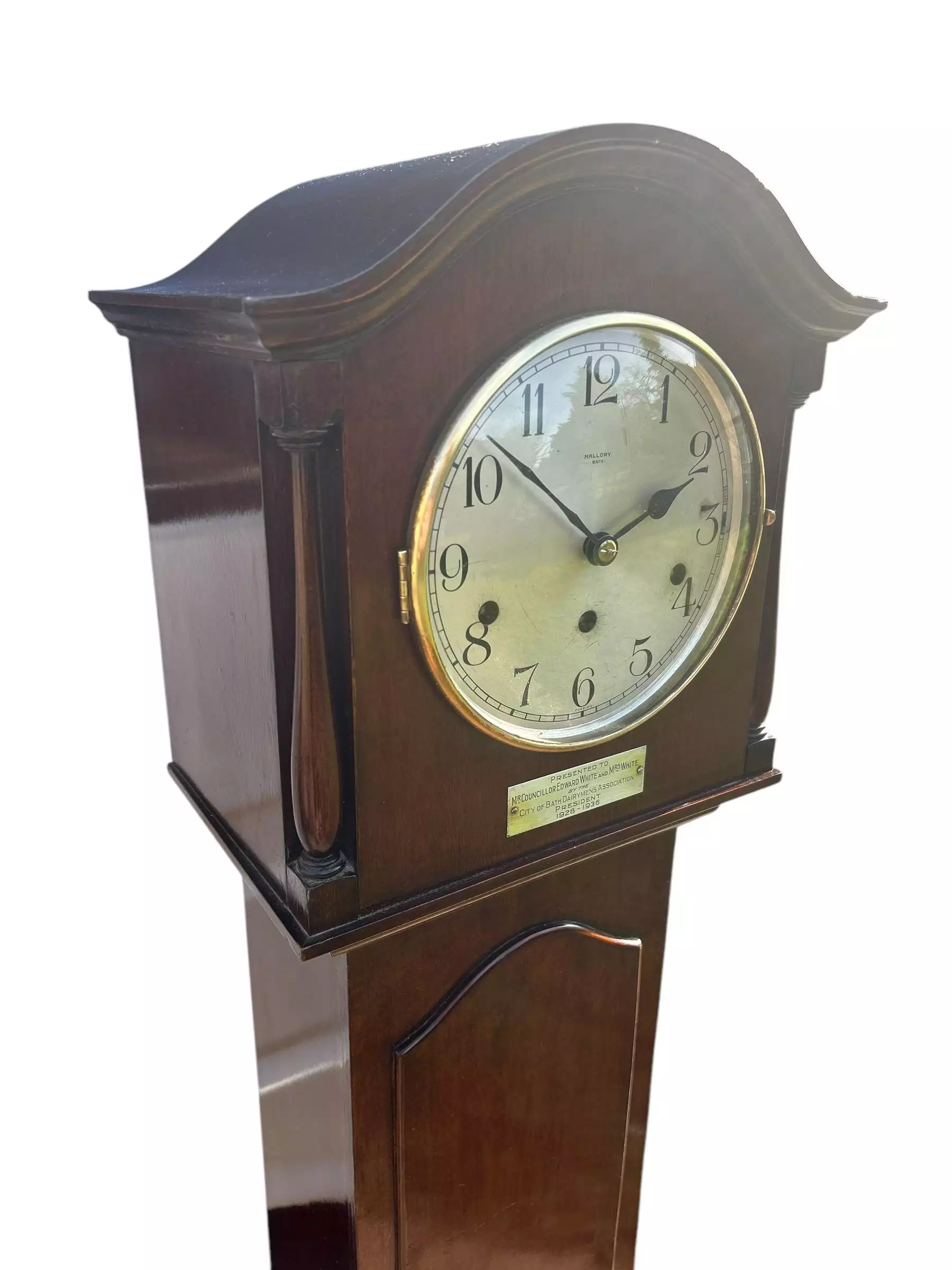 Engaging Edwardian Westminster chime Grandmother Clock, view 9