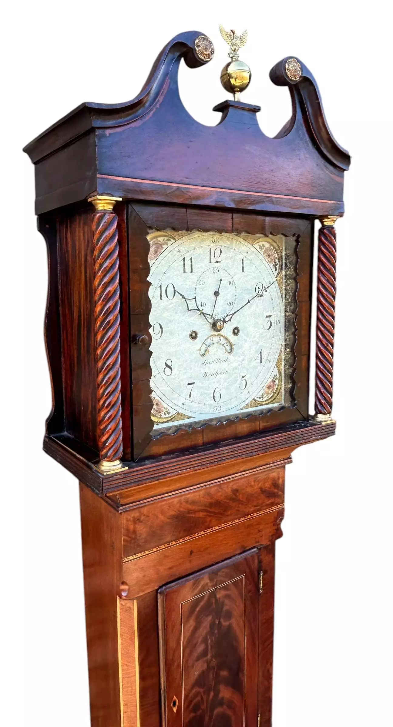 Wonderful second period Longcase Clock, ca1880, view 6