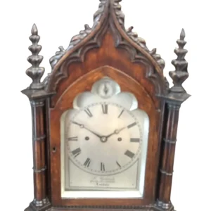Stylish Retro Elliot Oak Case Mantle Clock, view 2