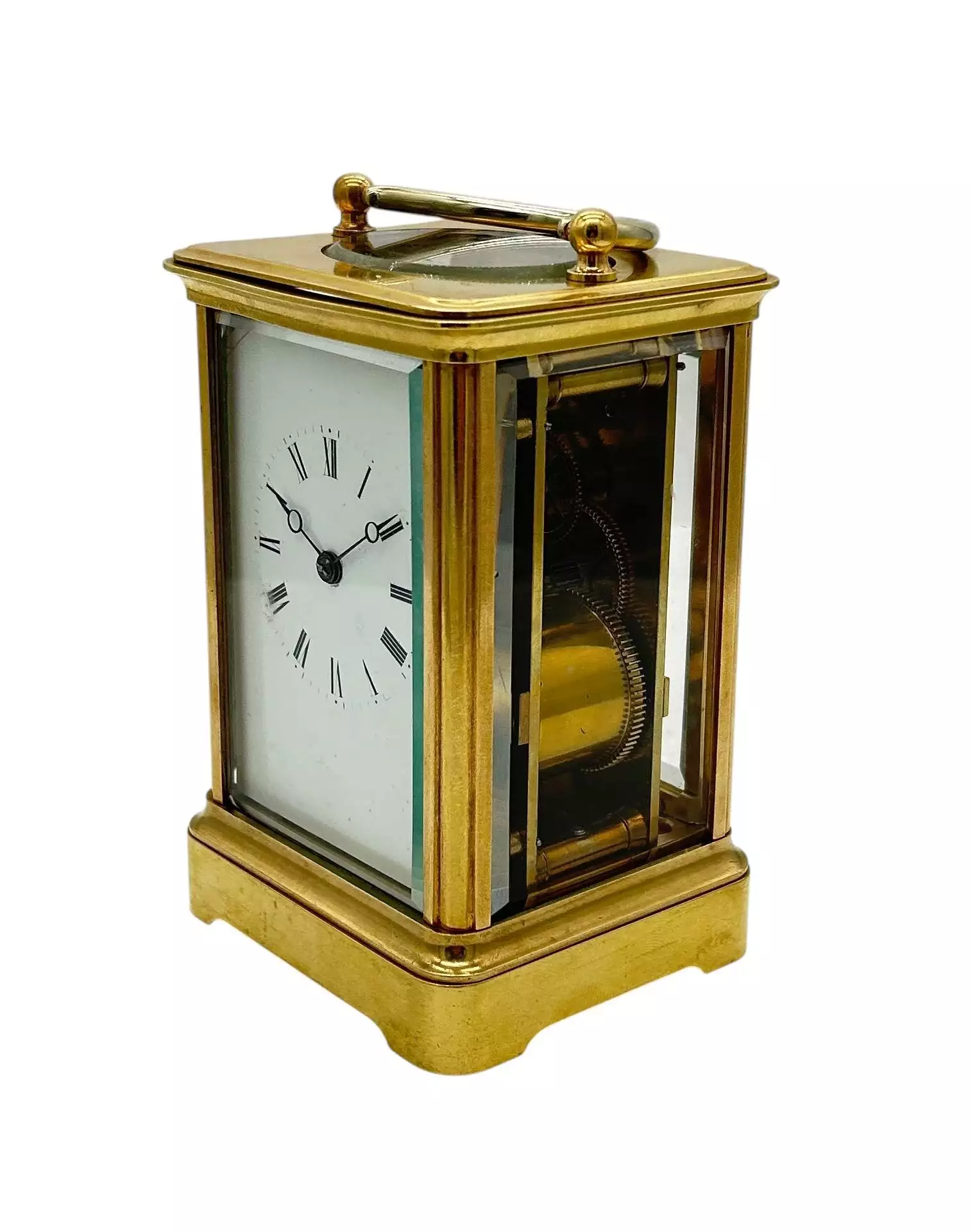 Exquisite Antique French Bell striking Carriage Clock, 8-Day Carriage Clock C1880, view 7
