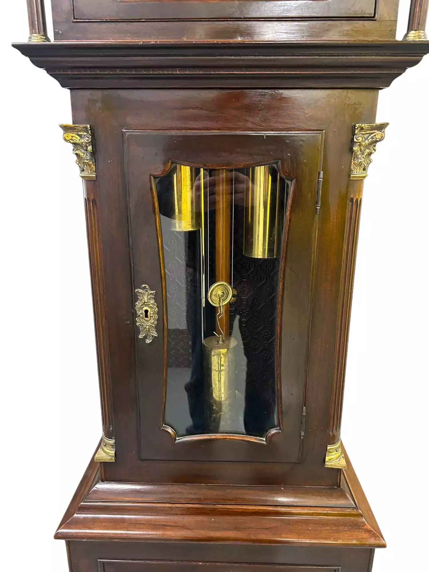 Exquisite Victorian musical Longcase Clock, ca1898, view 7