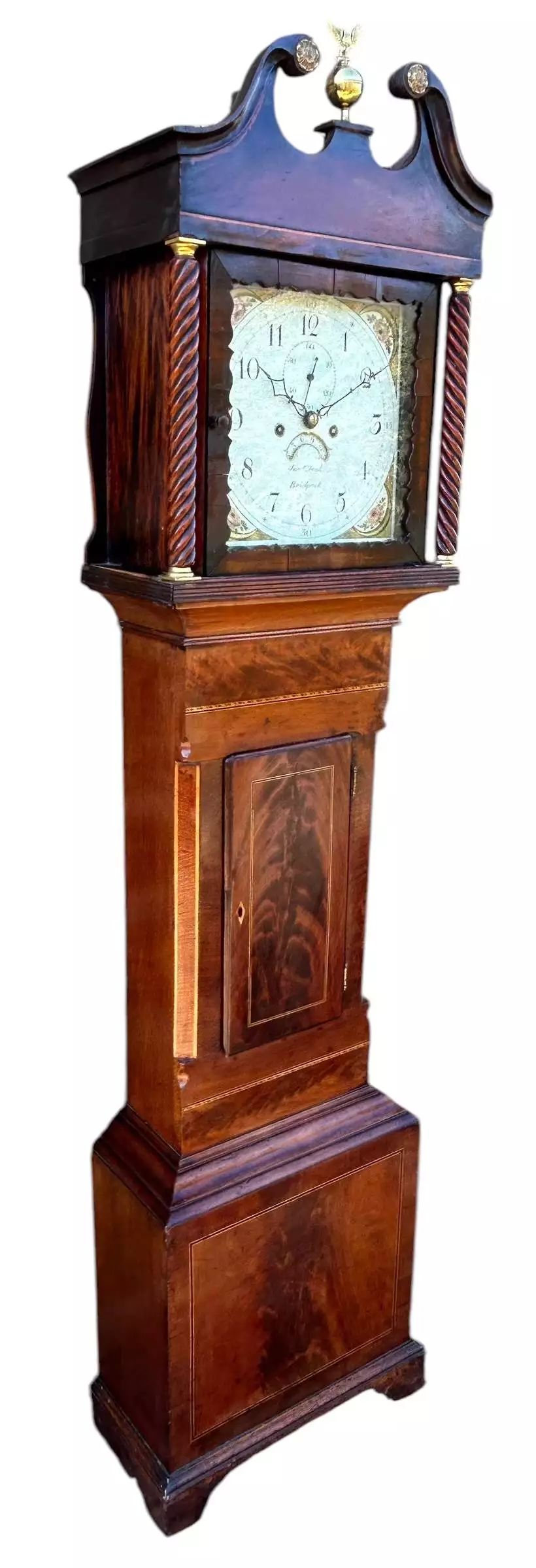 Wonderful second period Longcase Clock, ca1880, view 5