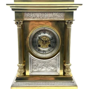 Impressive Kieninger Mahogany Musical Striking Mantle Clock
