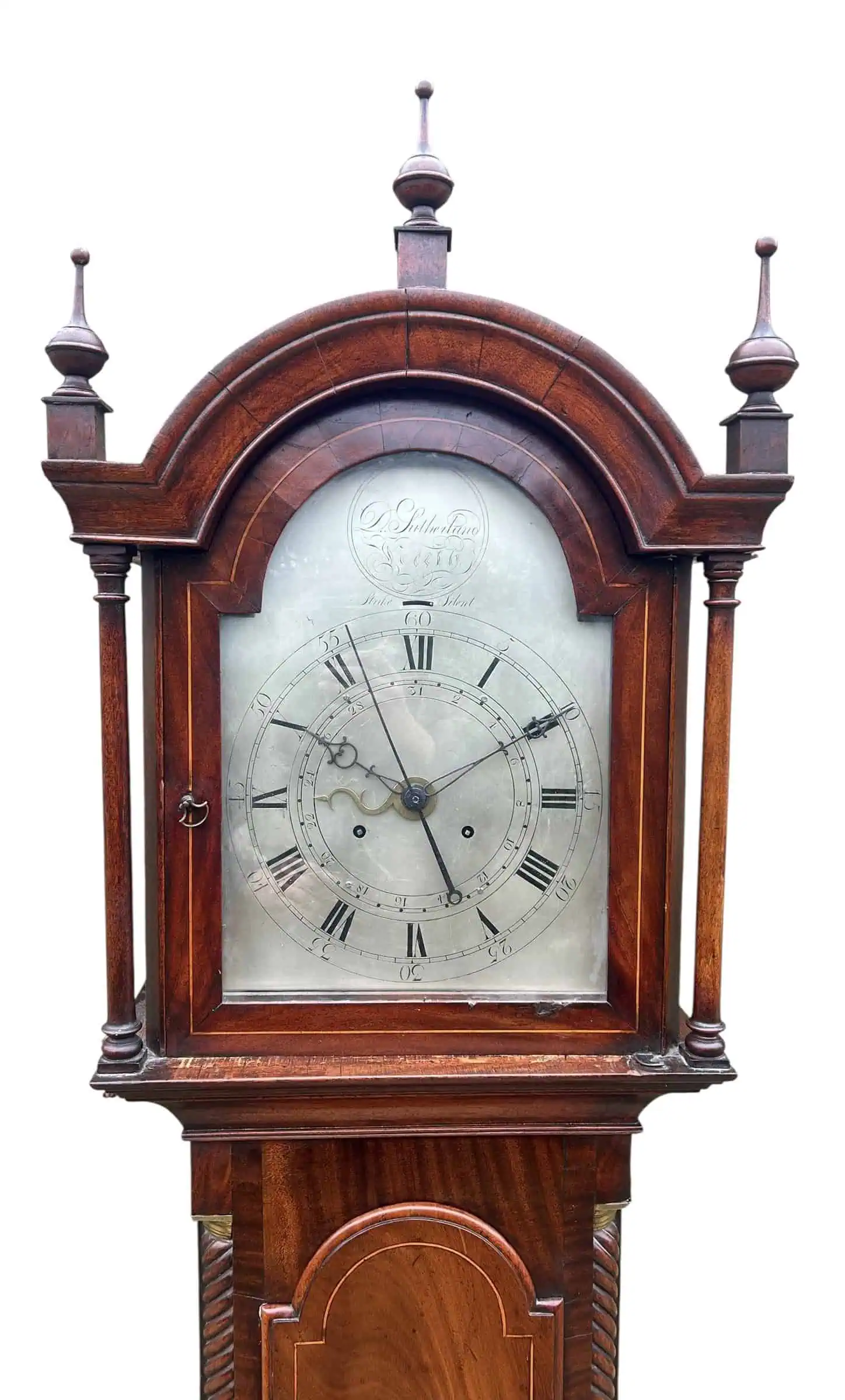 Fine Regulator Longcase Clock With Strike Silent and Sweeping Secs Hand Longcase clock, ca 1800