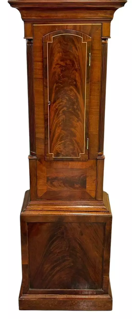Superb Antique Scottish mahogany Long Case clock, ca 1835, view 9