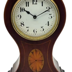 Lovely Edwardian Balloon Shape Mantel Clock, ca 1905