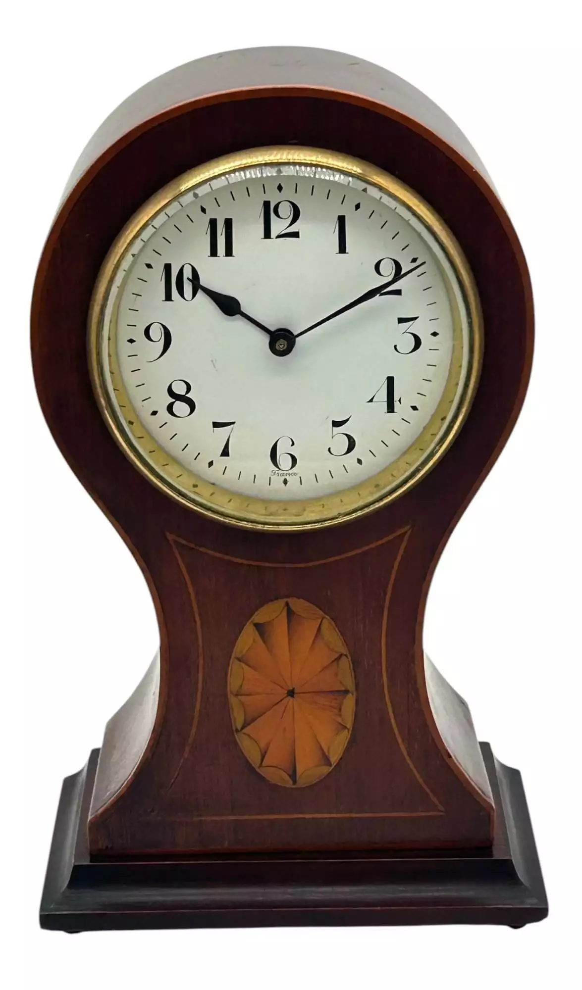 Lovely Edwardian Balloon Shape Mantel Clock, ca 1905