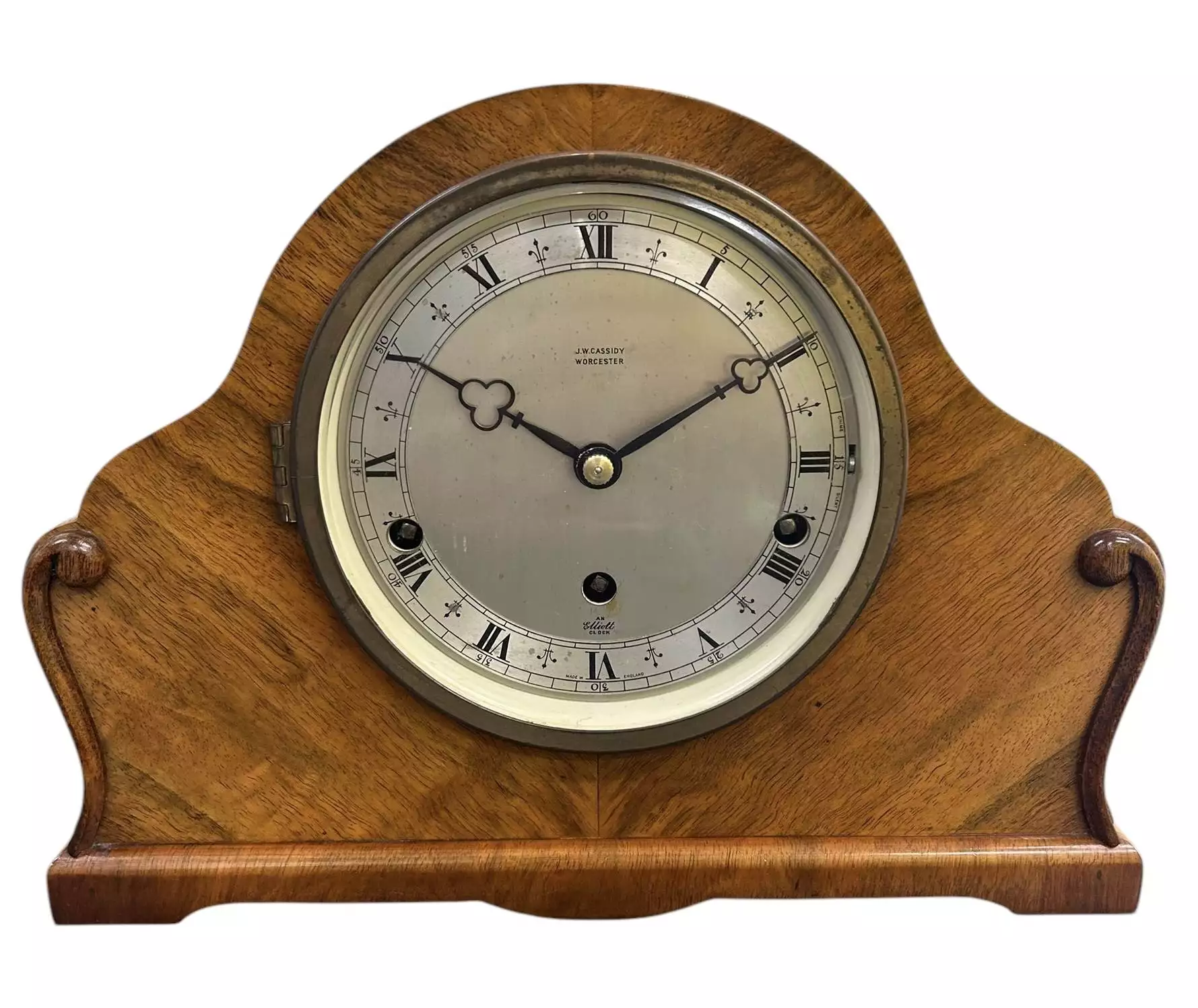 Wonderful Elliot Double Chime Walnut Mantel clock