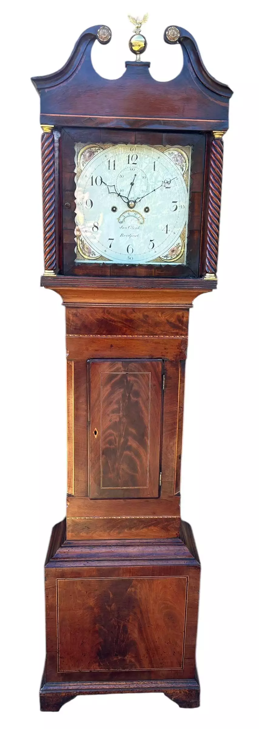 Wonderful second period Longcase Clock, ca1880, view 7