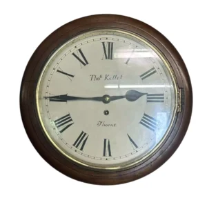 Exquisite English Fusee Drop Dial Wall clock, ca1880