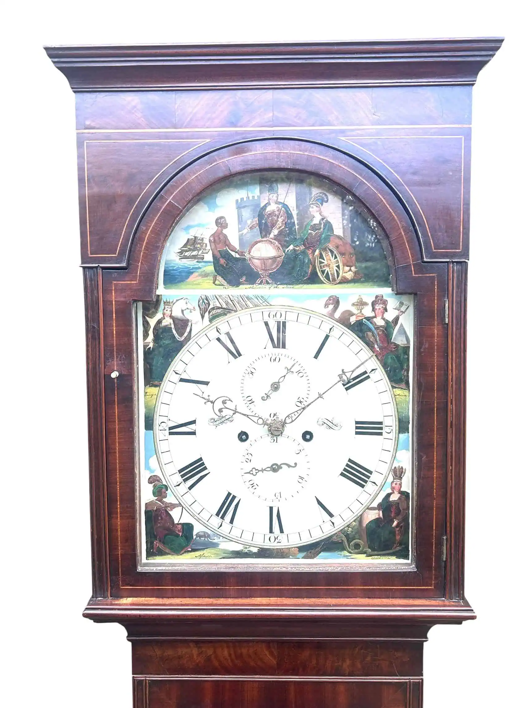Antique Scottish mahogany longcase clock