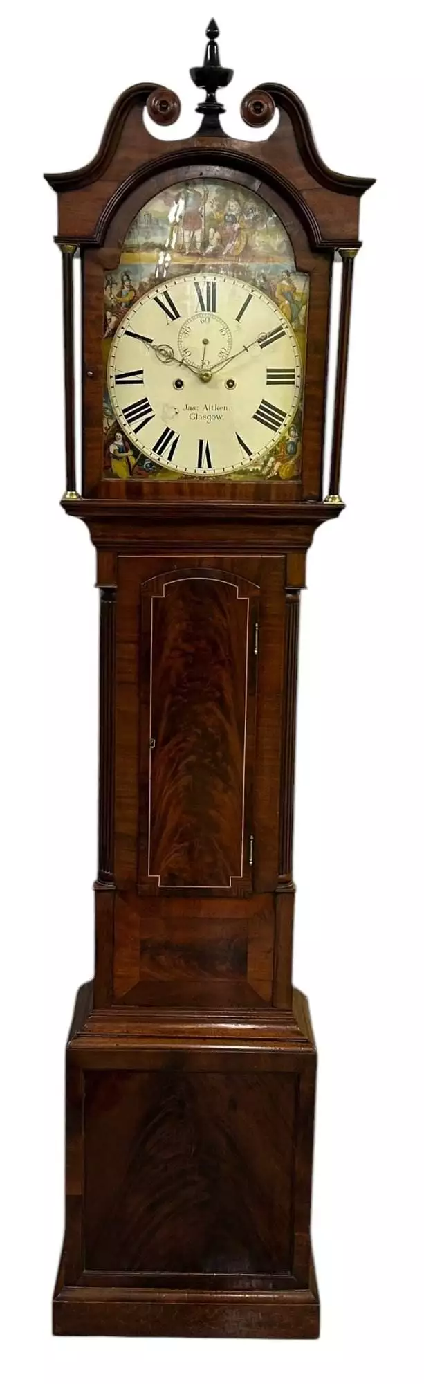 Superb Antique Scottish mahogany Long Case clock, ca 1835
