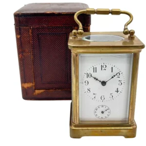 Fabulous Antique French H & H Alarm Carriage clock, ca1890