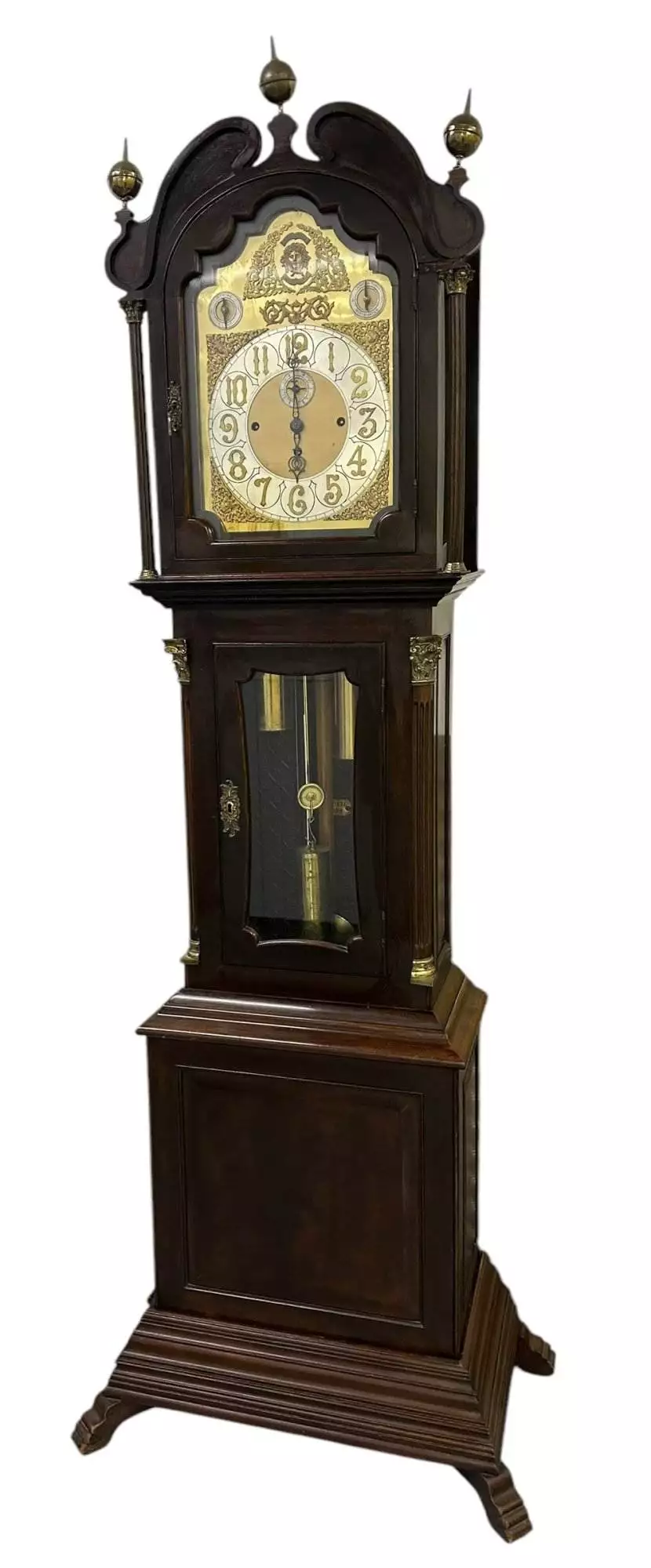Exquisite Victorian musical Longcase Clock, ca1898, view 6