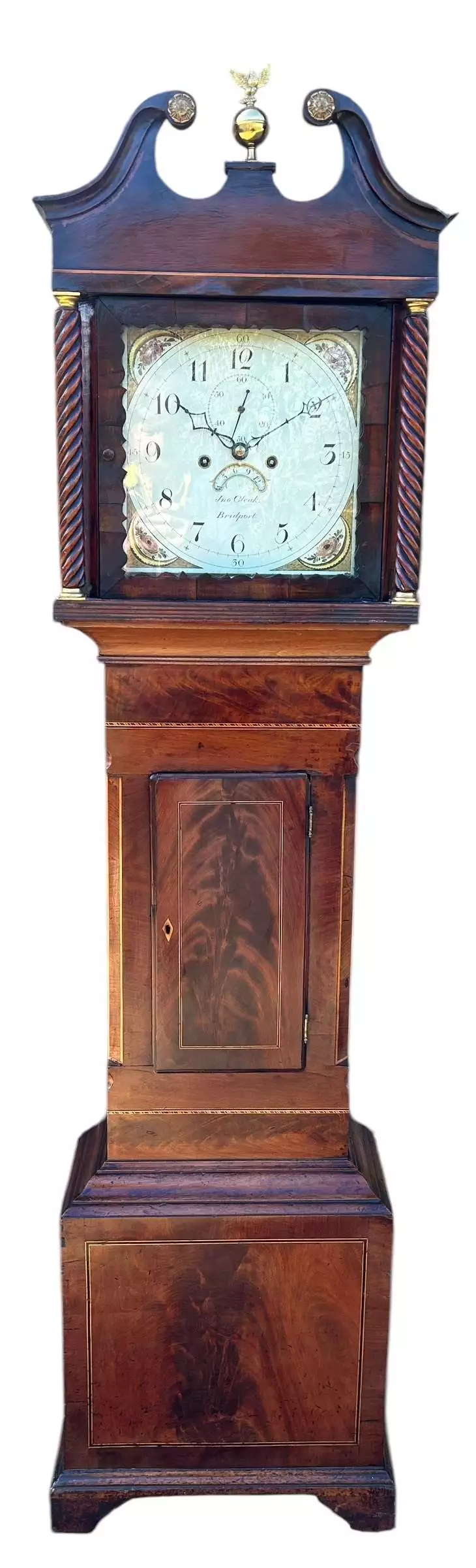 Wonderful second period Longcase Clock, ca1880, view 4