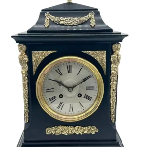 Fabulous Antique Ebonized Case Bracket Mantel clock, ca1890
