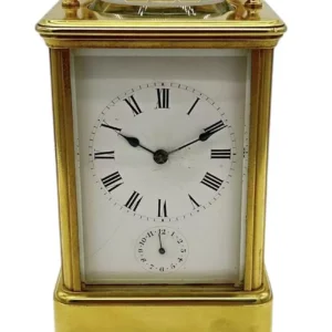 Incredible Antique French Gong striking Carriage Clock, 8-Day Carriage Clock C1880