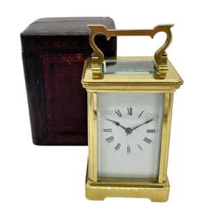 Outstanding Antique French Gong striking Carriage clock, ca1890