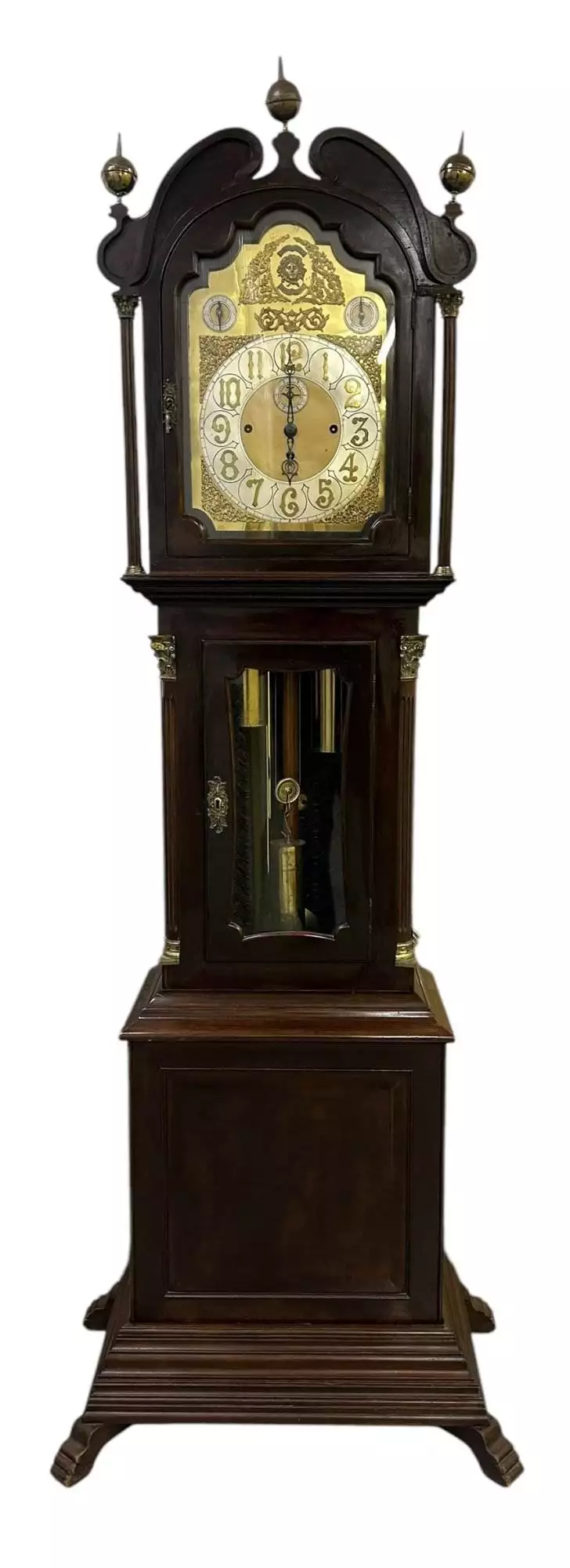 Exquisite Victorian musical Longcase Clock, ca1898, view 5
