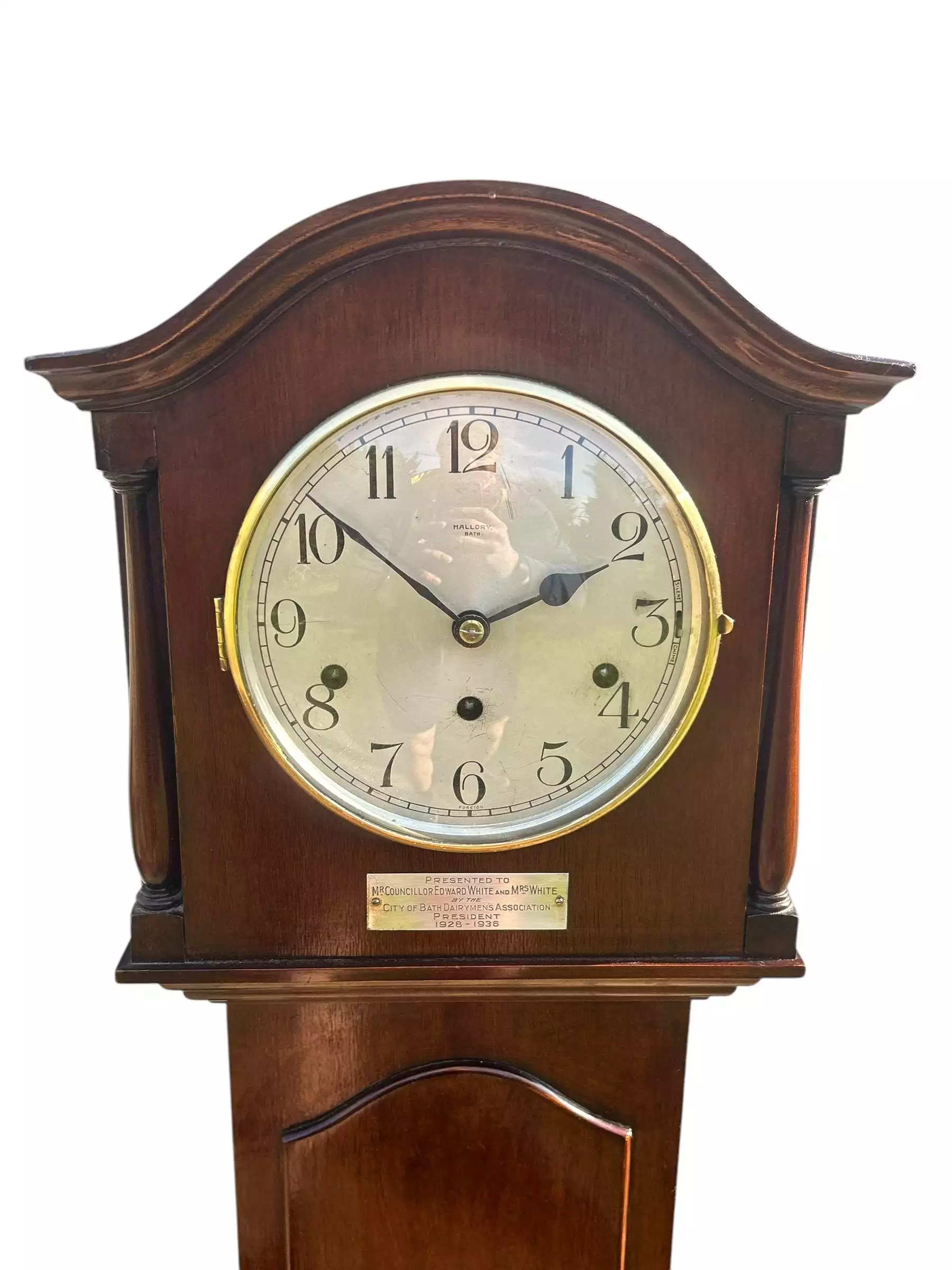 Engaging Edwardian Westminster chime Grandmother Clock, view 6