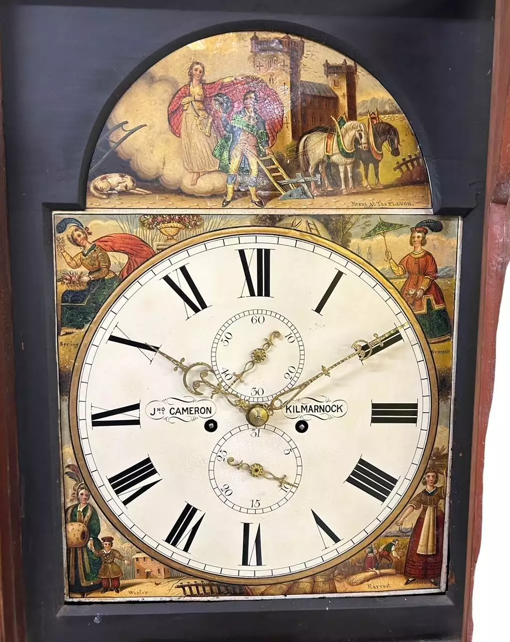 Superb Antique Scottish mahogany Long Case clock, ca 1835, view 11