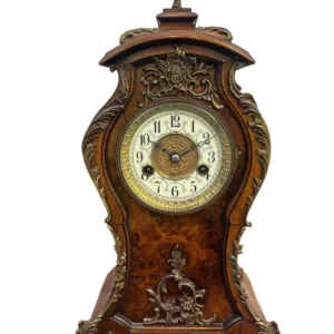 Superb Burr Walnut & Ormolu Boulle Clock, ca1880