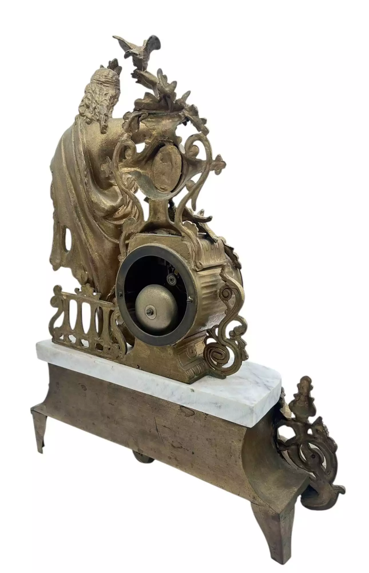 Charming French Gilt Figural Mantel Clock, ca1870, view 14