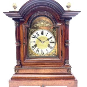 Introduce the grand, resonant chime of late 19th-century German engineering to your home with this exquisite architectural bracket clock.