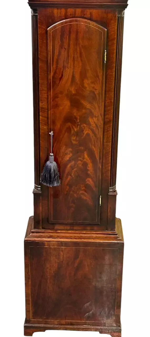 Fantastic Antique Scottish Mahogany case Long Case clock, ca 1860, view 4