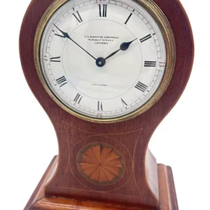 Lovely Mahogany Ballon Shape Mantel Clock, ca1900, view 2