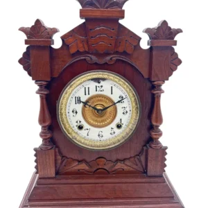 Wonderful American Ansonia Mahogany Case Mantel Clock, ca1890