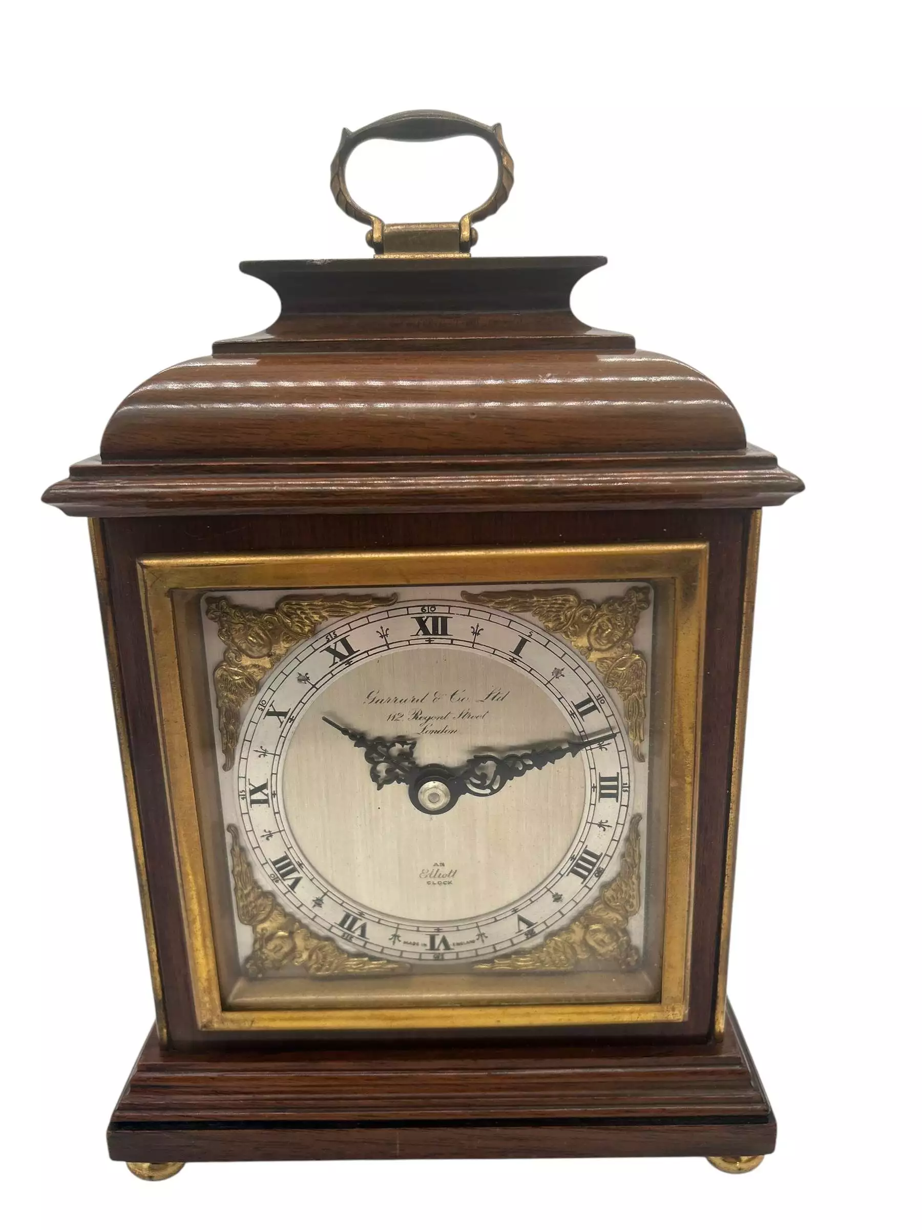 Antique Edwardian satinwood inlaid Mantel Clock C1910