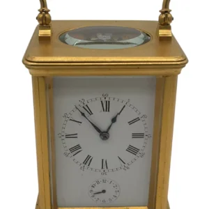Fabulous Victorian French Alarm Carriage Clock, ca1880