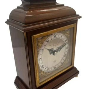 Antique Edwardian satinwood inlaid Mantel Clock C1910, view 2